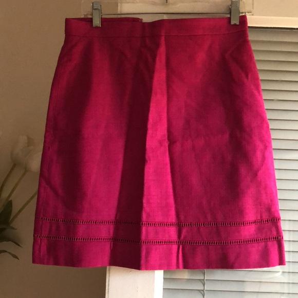 Ann Taylor Petite Cutout A-Line Skirt - Picture 2 of 10